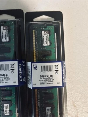 Kingston PC2-4200 1 GB DIMM 533 MHz DDR2 SDRAM Memory (D12864E40) - FREE SHIP! - Image 1 of 2