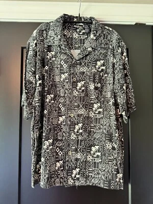 Vintage Ocean Pacific OP Hawaiian Camp Shirt Mens Large Floral Short Sleeve - Image 1 of 4