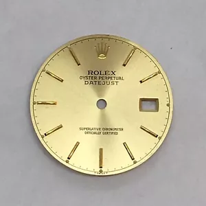 Rolex esfera para caballero Oyster Perpetual DATE JUST oro acabado de fábrica - Imagen 1 de 3