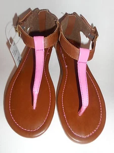Xhilaration T-Strap Sandals Youth Girls Size 2 NWT- Pink - Picture 1 of 3