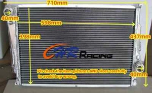 Radiador de aluminio para BMW E46 M3 330D 328 325 323 320 CI 318i 1999-2006 MT Z4 - Imagen 1 de 5