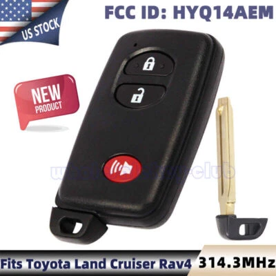 Llavero inteligente de 3 botones para Toyota Land Cruiser Rav4 HYQ14AEM 271451-6601 GNE Foto 1 de 4