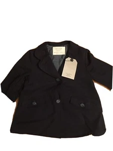 Zara Girl Navy Blazer Size 4/5 - Picture 1 of 3