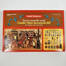 Vintage Real Life Miniatures Country Store Accessories Kit #198 Open Box 1978