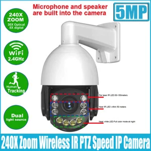 Cámara IP de velocidad IR PTZ con zoom humanoide de 5 MP inalámbrico 240X micrófono incorporado - Imagen 1 de 5