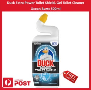 New Duck Extra Power Toilet Shield, Gel Toilet Cleaner Ocean Burst 500ml - Picture 1 of 6