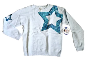 Member's Mark Girl's Favorite Blue Star Sequins Sweater 10/12 - Picture 1 of 7