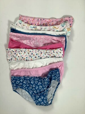 Girls Fruit Alf The Loom Pink Blue White Multi Briefs 10 pack NEW! - Image 1 of 3