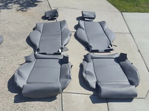 BMW 330i 325i 323i 328i E46 SEAT KIT GERMAN VINYL GRAY FRNT UPHOLSTERY KIT 99-05 - Picture 1 of 9
