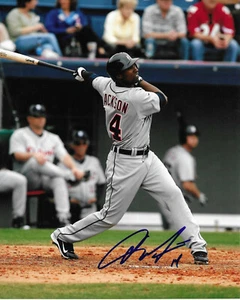 AUSTIN JACKSON Autographed Signed 8 x 10 Baseball Photo Detroit Tigers COA - Picture 1 of 1