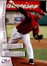 2011 Texas League Top Prospects Grandstand #23 Garrett Richards Edmond Oklahoma 