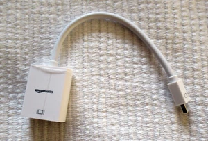 Amazon Basics Mini DisplayPort Thunderbolt to HDMI Adapter - Picture 1 of 3