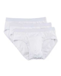NEIMAN MARCUS 271702 Men's 3-Pack Tagless Cotton Stretch Briefs White size Large - Picture 1 of 1