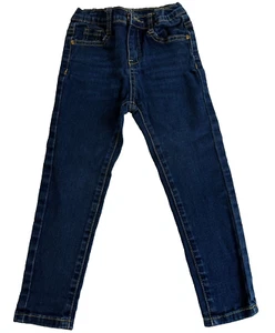 Moose Girl Skinny Jeans Adjustable Waist Blue Denim size XL 4-5 years old - Picture 1 of 10