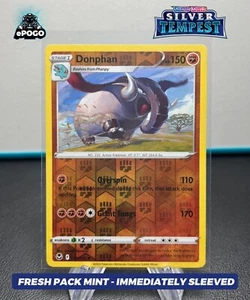 Donphan 092/195 Reverse Holo Pokemon TCG: Silver Tempest MINT SHIPPED TODAY - Picture 1 of 2
