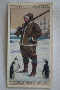 History of Naval Dress Vintage 1930 Pre WWII John Player Card Seaman Arctic Kit