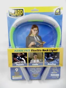 Lizard Neck Book Reading Light, Flexible 9 Brightness & Color Settings NEW - Foto 1 di 3