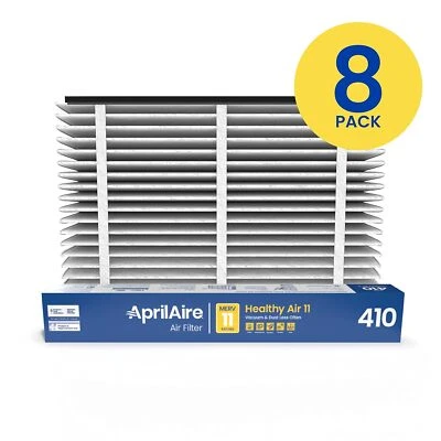 Aprilaire 410 Air Filter - 8 Pack - Genuine OEM - Rapid Shipping - Image 1 of 4