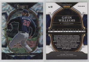 2023 Panini Select Concourse Scope Prizm Gavin Williams #92