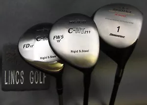 Set of 3 The Mystery C-HT 211 Woods & Bridgestone X500 Driver Shafts - Picture 1 of 6