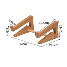 Wooden Laptop Holder Increased Height Stand Notebook Holder for 13 15 Inch DE