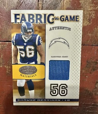 2007 Leaf Certified Materials - Fabric of the Game #FOG-86 Shawne Merriman/40 - Image 1 of 4
