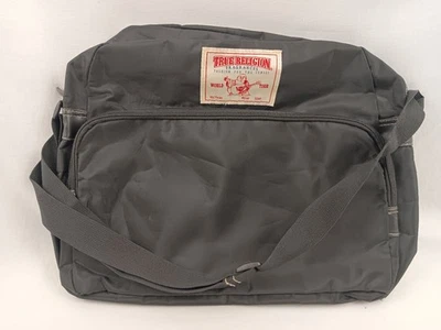 Bolso de hombro True Religion de lona fragancias mensajero nocturno negro Foto 1 de 4