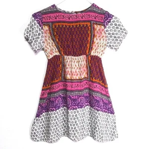 Girl's Patchwork Print Dress XHILARATION SZ S 6-6X - Picture 1 of 8