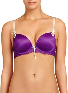 Heidi Klum Heidi Boost Keyhole Push Up Bra in Pansy and Pristine Size 36A - Picture 1 of 1