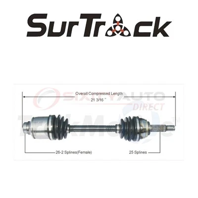 SurTrack CV Axle Shaft for 1987-1989 Mitsubishi Mirage 1.6L L4 - Constant td - Image 1 of 4