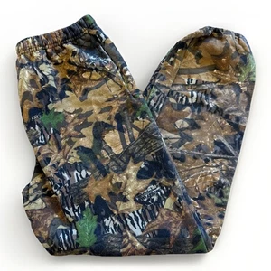 Vintage Mossy Oak Camo Jogginghose Herren L Baggy Jerzees Outdoor 90s Fleece - Bild 1 von 10