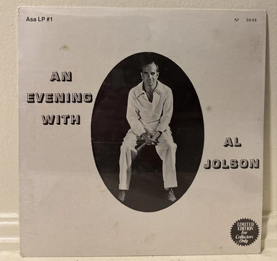 Canada Import Sealed 12” Record An Evening W/Al Jolson AsaLP0469 Limited Edition - Image 1 of 4