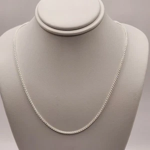 925 NEW Sterling Silver ITALIAN Chain- Wheat 20" Length 1mm Width FREE Shipping - Picture 1 of 4