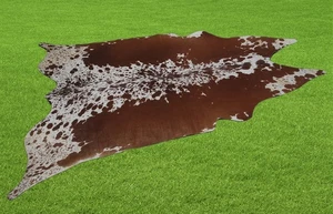 100% Genuine Cow hide Rug Area Carpet Skin Leather 28.75 sq.feet (69"x60") A 78 - Picture 1 of 3