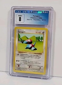 Porygon 39/102 - JUEGO BASE SIN SOMBRAS - COMO NUEVO 1999 Tarjeta Pokémon Clasificada CGC 8 - Imagen 1 de 6