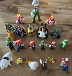 Nintendo Super Mario Brothers Lote 21 Figuras PVC DK Luigi Wario Yoshi Coches - Imagen 1 de 9