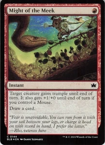 Might of the Meek C Bloomburrow 144 casi nuevo - Imagen 1 de 2