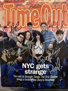 Stranger Things First Shadow Cast Broadway Play Signed Photo Netflix - Picture 1 of 1