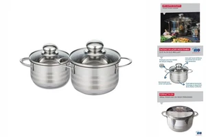 Ollas y Sartenes Fackelmann Elo Brillant Acero 1,75 L 1,25 L 2 Piezas - Imagen 1 de 7