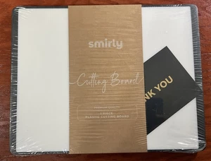 Smirly Schneidebrett Kunststoff weiß mit Rückenrand 13"x10" Fuß - Bild 1 von 6