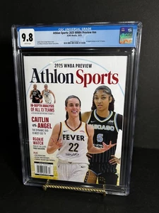 CGC 9.8 Top Pop! Caitlin Clark vs. Angel Reese Athlon Magazine 2025 WNBA Preview - Picture 1 of 3