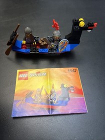 Lego Castle Black Knights Boat 1547 100% Complete W/Instructions
