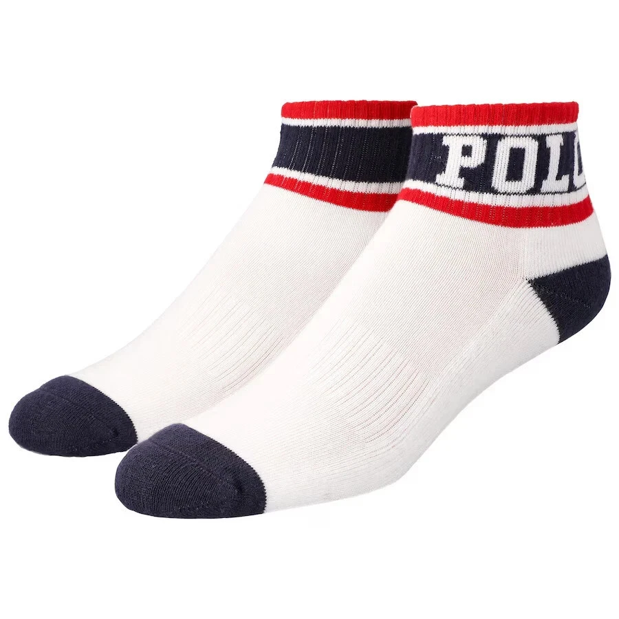 Calcetines Polo Ralph Lauren Hombre Equipo EE. UU. Largo Cuarto, Blanco, Talla 10-13 Foto 1 de 1