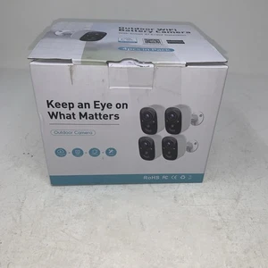 Outdoor WiFi Battery Camera 4 Pack - Picture 1 of 12