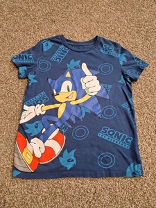 Jugend Jungen Sonic The Hedgehog Grafik Kurzarm T-Shirt Größe 14-16 blau - Bild 1 von 8