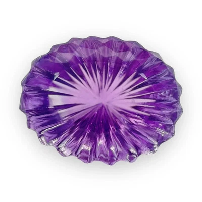 Piedra preciosa suelta cabujón de amatista acanalada Estate 12,94 quilates Foto 1 de 4