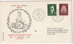 fdc NORWAY first day cover better cachet 1964 Honey Bee - Picture 1 of 1