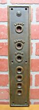 OTIS ELEVATOR Antique Bronze Panel Building Hardware Sign LIGHT ALARM STOP
