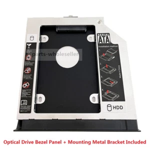 2nd HDD SSD Hard Drive Caddy for Lenovo ThinkPad E550 E555 E560 E565 + Faceplate - Afbeelding 1 van 7