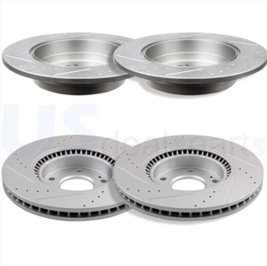 Se adapta a rotores de freno de disco delanteros traseros ranura Dirll para Hyundai Sonata Kia Optima - Imagen 1 de 11